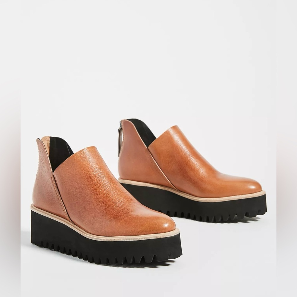 Anthropologie “All Black” Women's Brown Ankle Shooties New In Box.